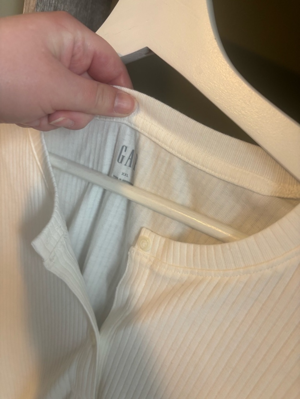 Gap Ribbed Button Front Shirt - Picture 5 of 7